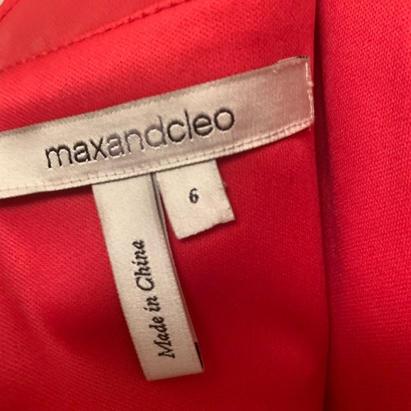 max and cleo Coral Dress | Size 6 - Picture 6 of 8